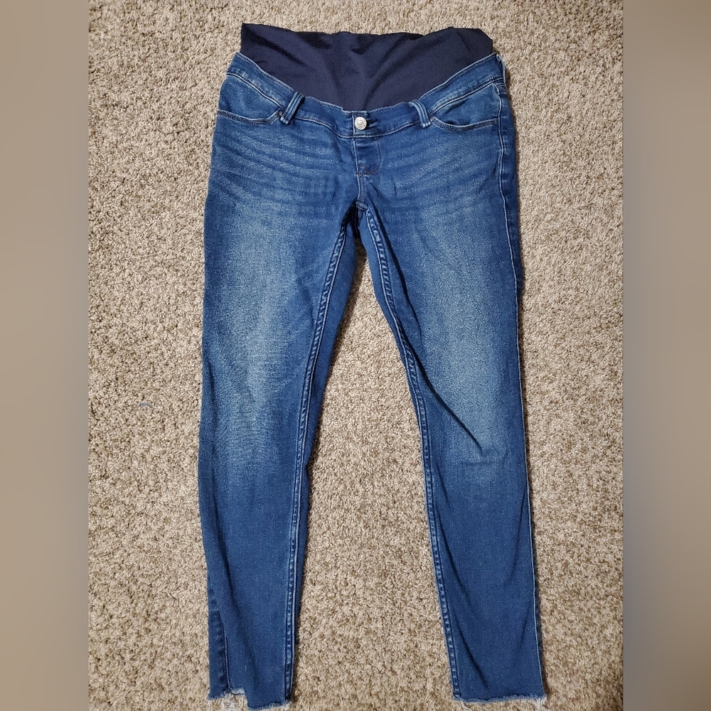 Abercrombie & Fitch Women's Maternity Dark Blue Skinny Jeans